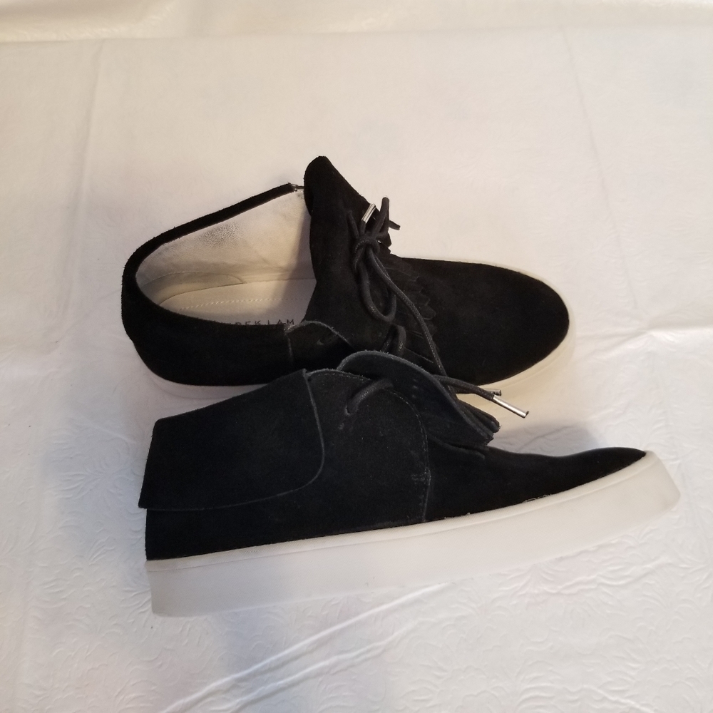 Derek Lam 10 Crosby "Luca" Suede Fringe Mid Sneakers